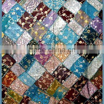 SHIMMER VINTAGE SARI FABRIC TAPESTRY