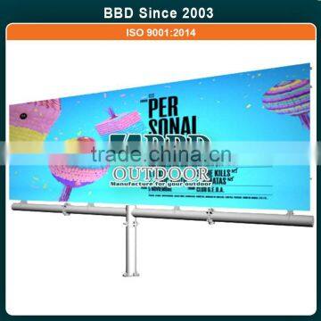 City advertising durable cheap steel material monopole structure billboard