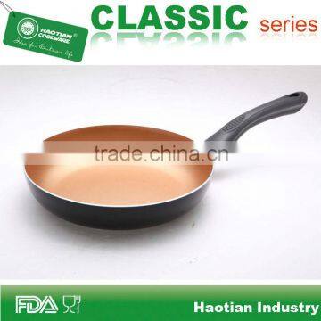 Copper non stick aluminum fry pan