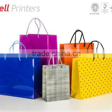 Decorative Hi-End paper bag 4 color customised sizes