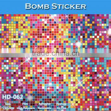 HD-061 CARLIKE Hot Sale Car Bomb Sticker Vehicle Wrap PVC Material photo-2