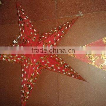 glitter printed paper star lanterns new 2013 hot model