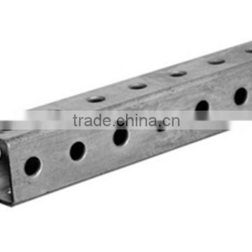 Square Tube Punched Zinc Plated