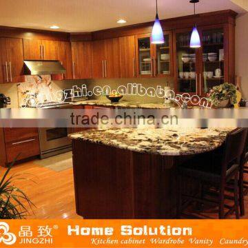 Solid wood Kitchen set with glass door