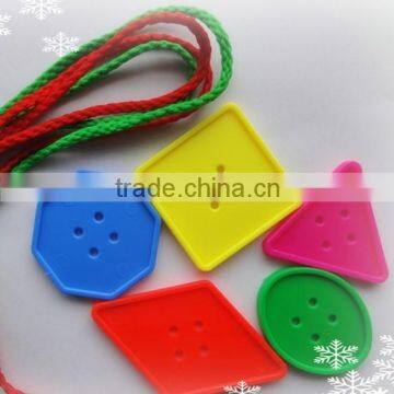 Educational toys for kids, plastic diy button