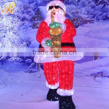 2014 new led christmas sculpture light santa/snowman motif light