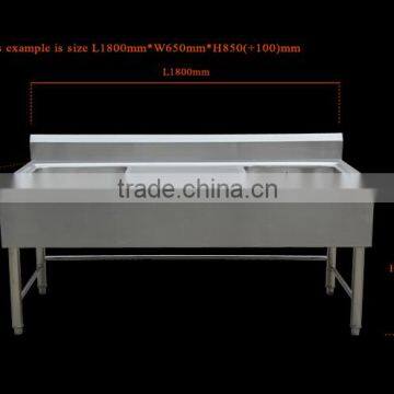 Adjustable Feets Separated Assembled Commercial Stainless Steel Kitchen Sink Cabinet With Platform Backsplash With Factory Suppl photo-3