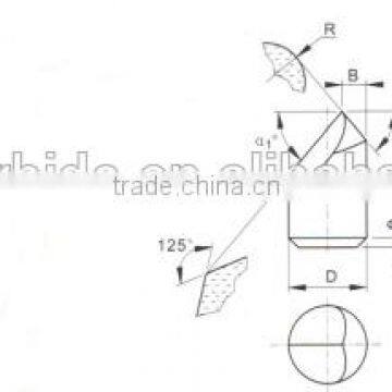 M22 Hard metal making auger tips in excavators for coal machinery