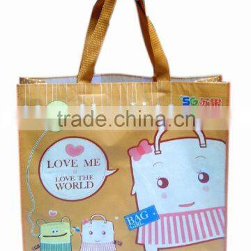 2016 PP Material and Handled Style Eco-Friendly Handled Style Gravure Printing carrier bag shopping bag