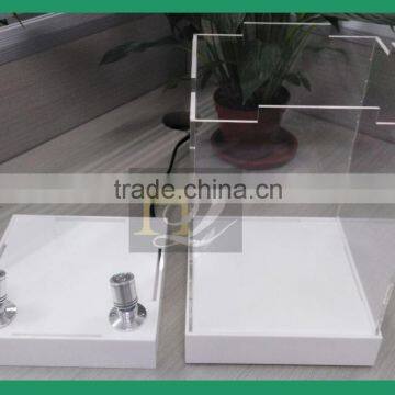 Fashionable Counter Top Knock Down Packing Acrylic Spotlight Box Acrylic Illuminated Light Box With Base photo-2