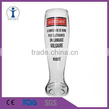 Trust wholesale custom Glassware Funny tall beer glass Hand made