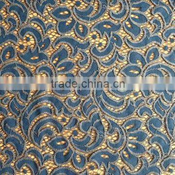100%Nylon high quality beautiful of the latest elabrate fancy design lace fabric