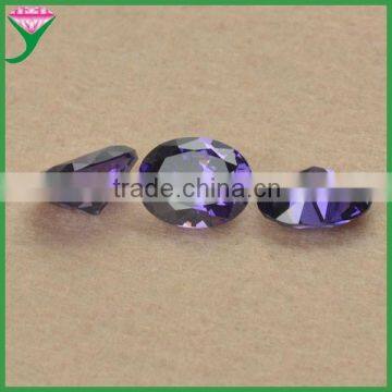 european machine cut oval amethyst cz stone price