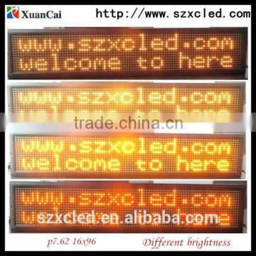 Fashionable,Cool,P7.62,16*96 led two-line, scrolling sign/billboard/display