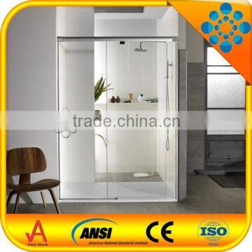 high quality 8mm flat and curved tempered safety glass for shower enclosure and bathroom manufacturer with drilling holes