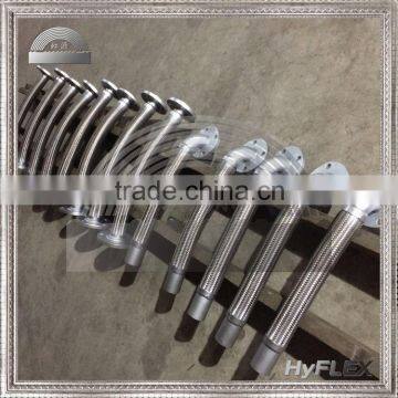 flexible metal hose with elbow fitting braided corrugated hose with flange end