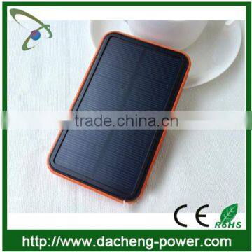 Factory Wholesale 10000mAH Solar Cellphone Charger With Dual Usb Port Quality Choice