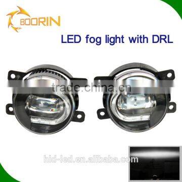 New arrival car fog light universal 3.5 inch 30w led drl fog light fog lamp car with daytime running function