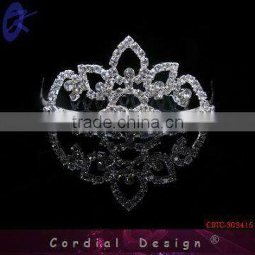 Children small tiara comb.crystal small tiara comb