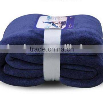 Comforter Set Throw, Fleece Blanket -deep blue