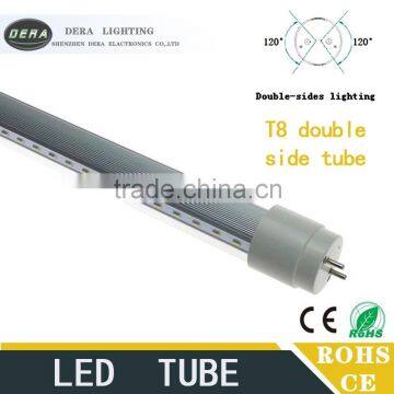 Energy Saving Double Side t8 8ft 2.4m Led Tube Light Fixture T8 Type 2400mm 45w Led Tube 2 Line photo-4