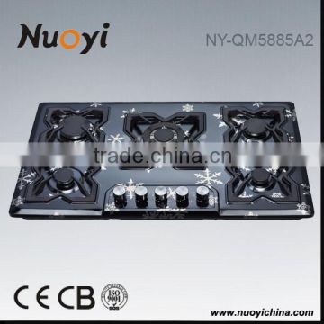 2015 High quality kitchen stove glass top stove cover gas burner