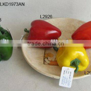 2014Artificial Fake Vegetables 3*4" Artificial Polyfoam WeightedPepper House Decoration