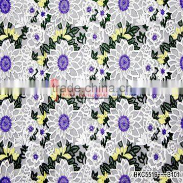 Organdy Product Type High Quality 3D Embroidery Lace Fabric