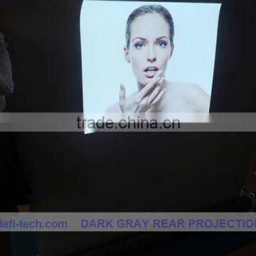 Transparent film Adhesive transparent/ grey/ dark grey/Light gray Rear projection film/foil for shop window display