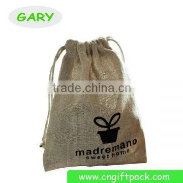 Natural Home Logo Printed Drawstring Linen Bag