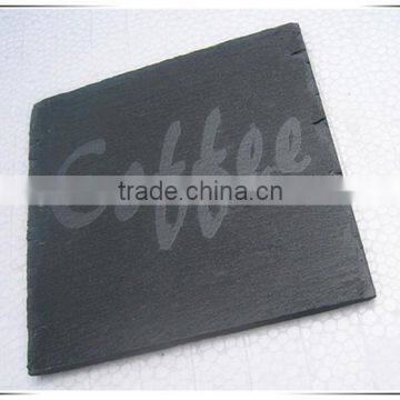 Eco-Friendly Customized Succinct Slate Square Coaster photo-5