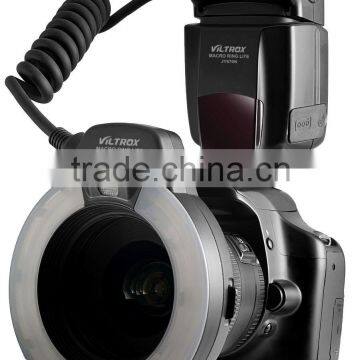 TTL ring flash for Nikon with step rings adapter 49mm-67mm