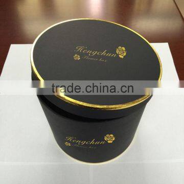 High Quality Black Round Flower Boxes With Ribbon photo-3