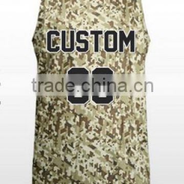 camouflage basketball uniform , sublimation basketball uniform