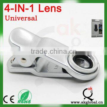 camera 4 in 1 lens for cell phone Clip Universal Mobile Phone Lens