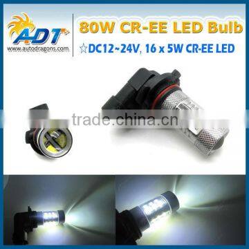 80W White DC 12-24V CR EE 9006 car led light