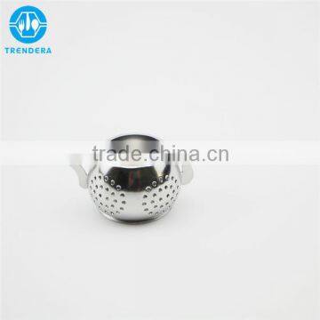 Small Stainless Steel Teapot Shaped Strainer