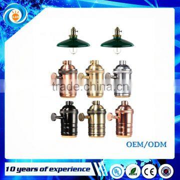 E26 E27 Vintage Edison Light Lamp Socket Ceiling Lamp Holder Aluminium Bulb Base 220V/110V