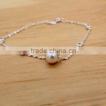 New Pearl Indian Bridal Jewelry African Silver Necklace Wedding Jewelry Set Supplier's Choice photo-2