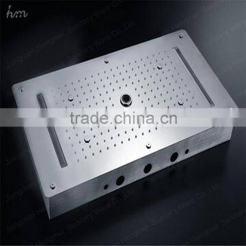 Luxury Bathroom Accessories 380*700mm Embedded Ceiling Shower Mixer Rain Shower Faucet Bubble Mist photo-6