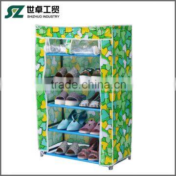 shoe storage cabinet fabric wardrobe shoe rack with cover