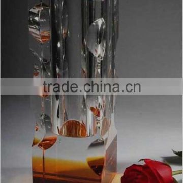 2016 crystal glass types of flower vase wholesale China