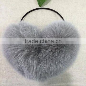 Lovely Fox Fur Earmuffs Ear Cover Girl Winter Warm Plush Earmuffs