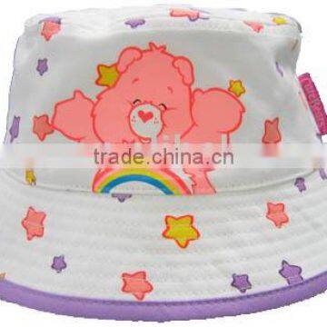 Printed children bucket cap