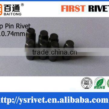 5*10.74mm Black Color Double Head Steel Rivet, Solid Stop Pin Rivet photo-3