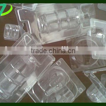 custom Transparent Clear insert blister box/clamshell blister packaging