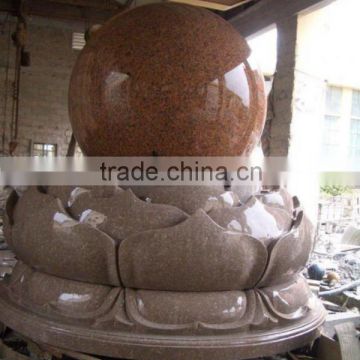 garden water ball fountain, natural stone sculptures garden fountain