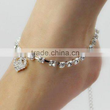 2016 New Style Simple Rhinestone Anklet foot chain