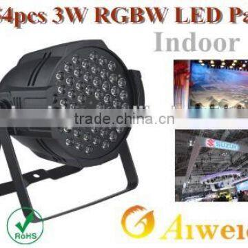 New Par Can hot 54pcs 3W RGBW LED PAR Light