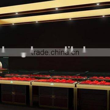 Antique Wood Glass Jewelry Display Counter For Sale photo-2